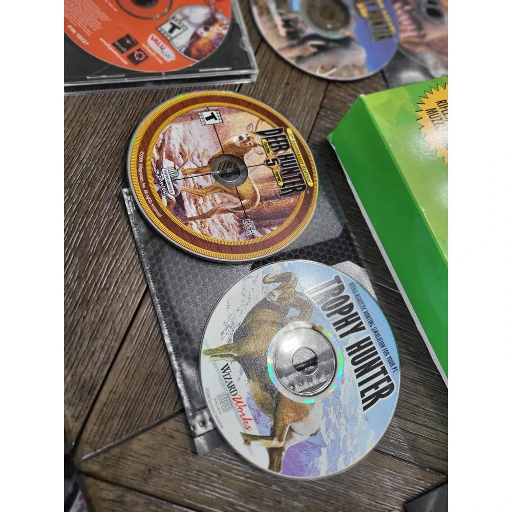 Lot of 10+ Boxes Vintage CD-ROM PC Hunting Games All In Great Condition!!12 Disc